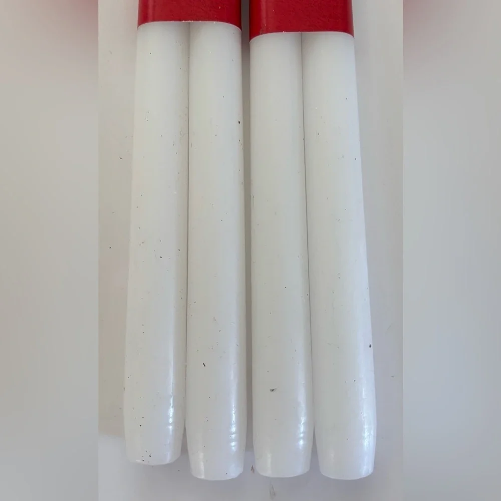 Long taper candles with long wicks NEW NWT white 16 in Ashland decor